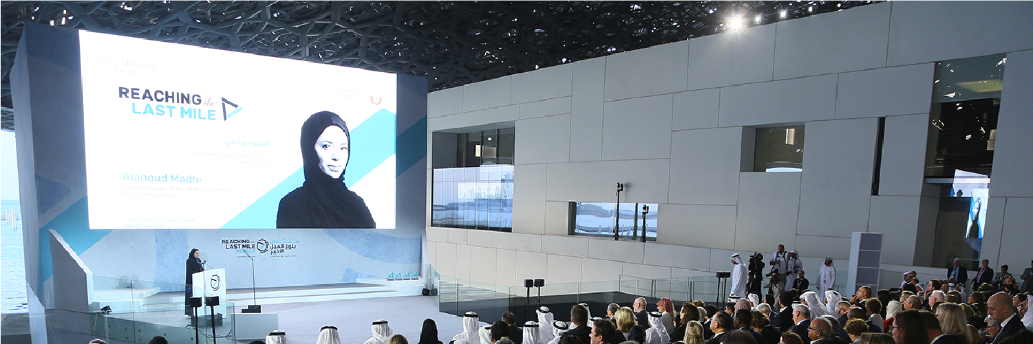 Custom stage build and design in Abu Dhabi by Evolution.
