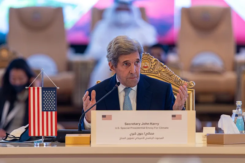 US climate envoy addressing delegates at the UAE Regional Climate Dialogue