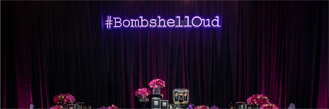 A boutique transformed around the silhouette, finishes and mood of a new fragrance, extending from intimate in-store discovery to a Burj Khalifa projection.